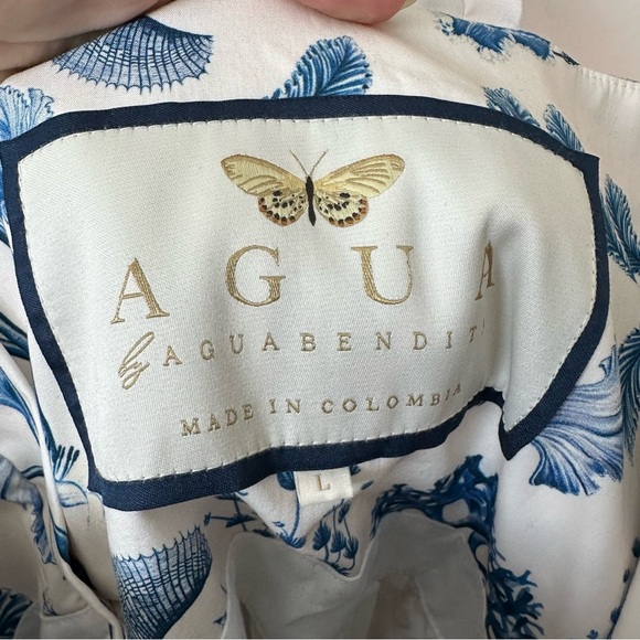 AGUA BY AGUA BENDITA Lima Mini Floral Dress SZ L - Picture 10 of 15